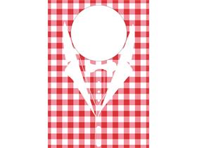 SCHUTZSERVIETTEN  60 x 42 cm, Vliesstoff, KARO