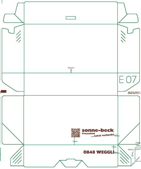 CANAPESCHACHTEL  "Sonne-beck", 21 x 11 x 5 cm, 1-farbig