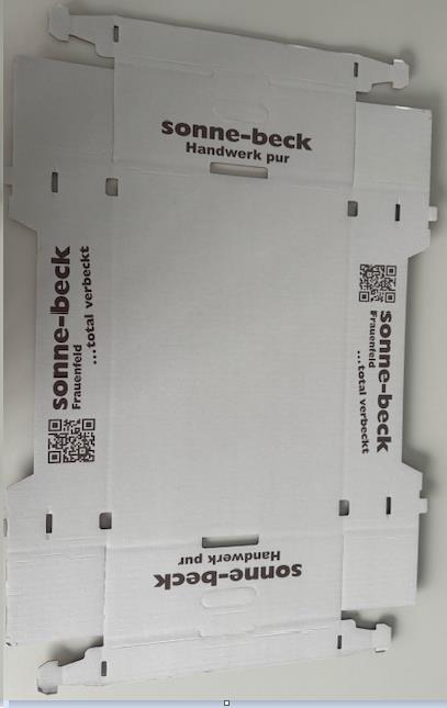 AUSLIEFERKARTON  "Sonne-Beck", 600 x 400 x 150 mm, 1-farb
