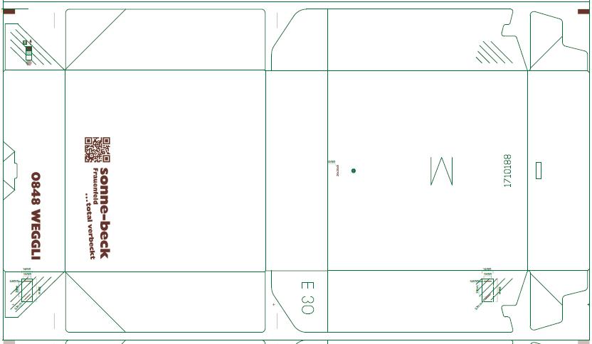 TORTENSCHACHTEL  "Sonne-beck", 20 x 20 x 5 cm, 1-farbig