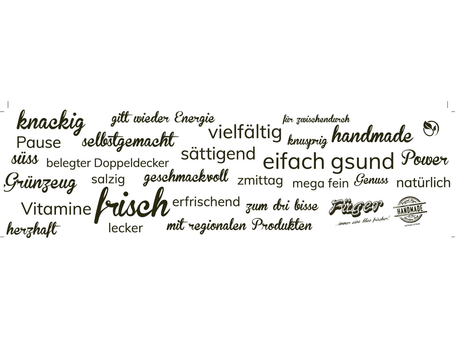 BANDEROLE  "Füger", 100x350 mm, 175 gm2, 1-farbig