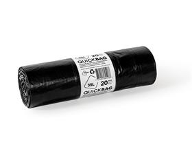 ABFALLSAECKE QUICK-BAG OKS RECYCLING  35 Lt. 575 x 600 + 50 mm schwarz Zugband - Scheitlin Papier ABFALLSAECKE QUICK-BAG OKS RECYCLING  35 Lt. 575 x 600 + 50 mm schwarz Zugband