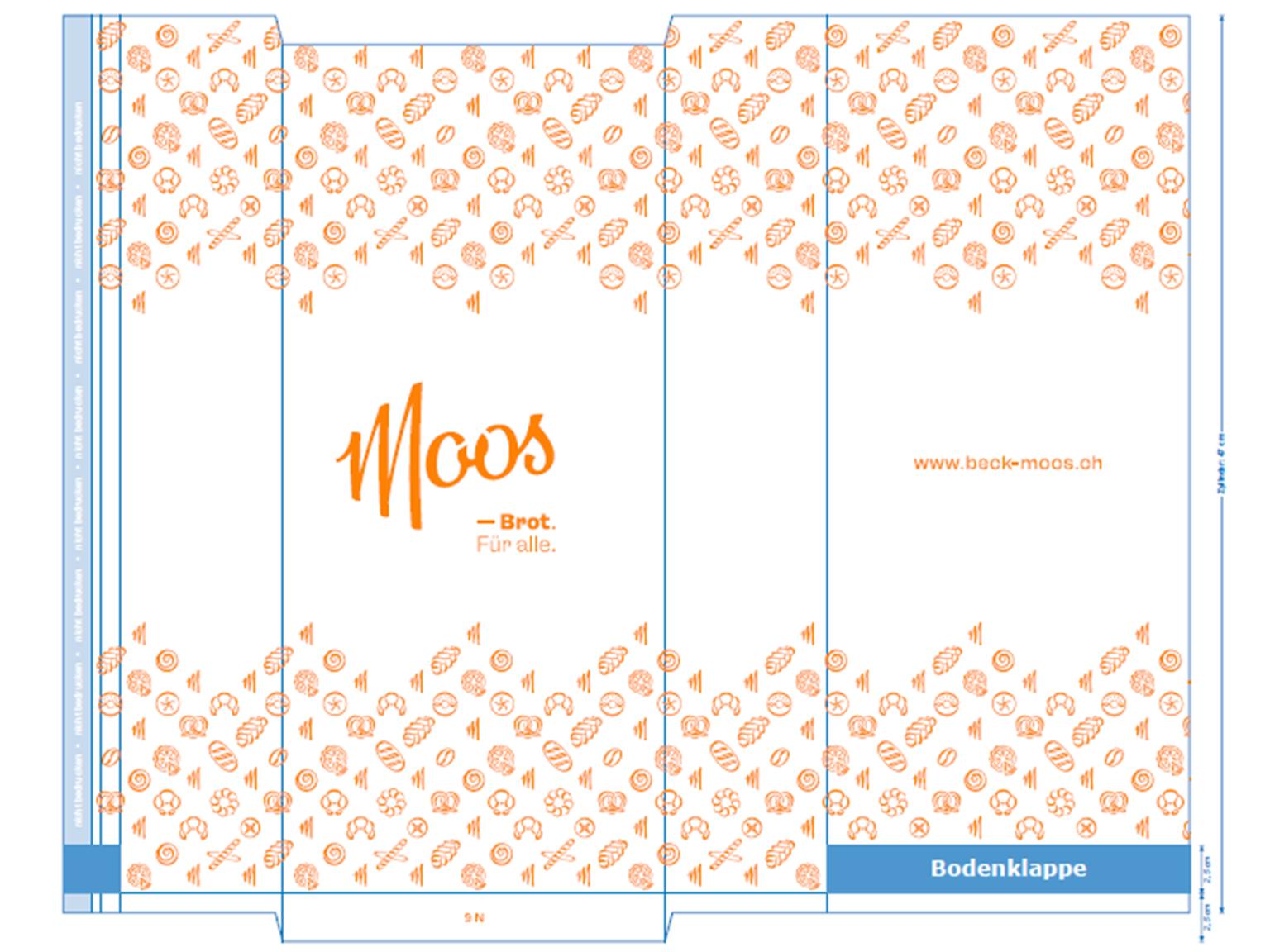 SEITENFALTENBEUTEL  "Moos", K5, 40 gm2, 1-farbig
