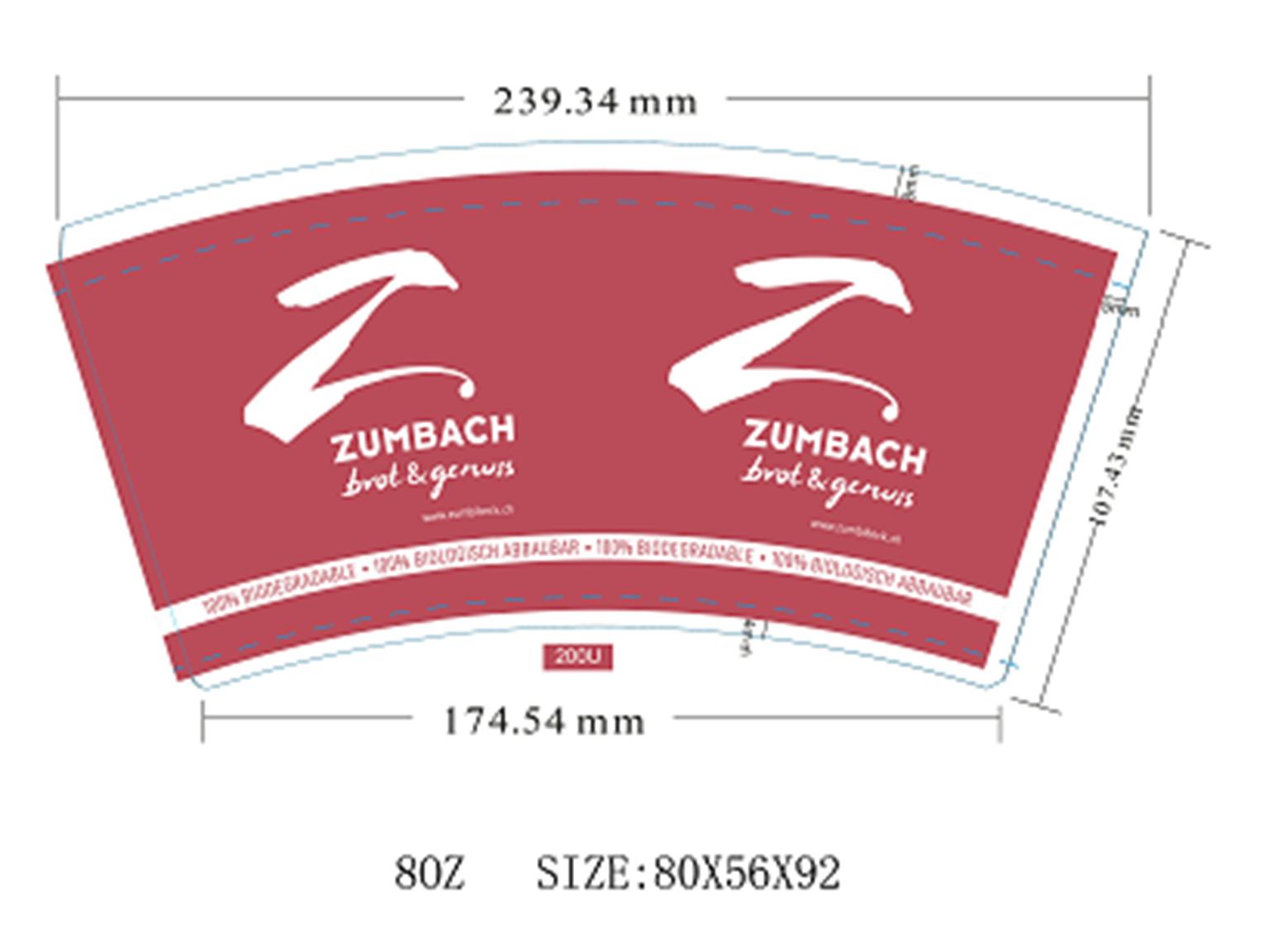 KAFFEEBECHER WEISS PLA  "Zumbach" 2 dl, 1-farbig