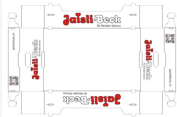 AUSLIEFERKARTON  "Jaisli"IM: 581 x 383 x 141 mm, 2-farbig