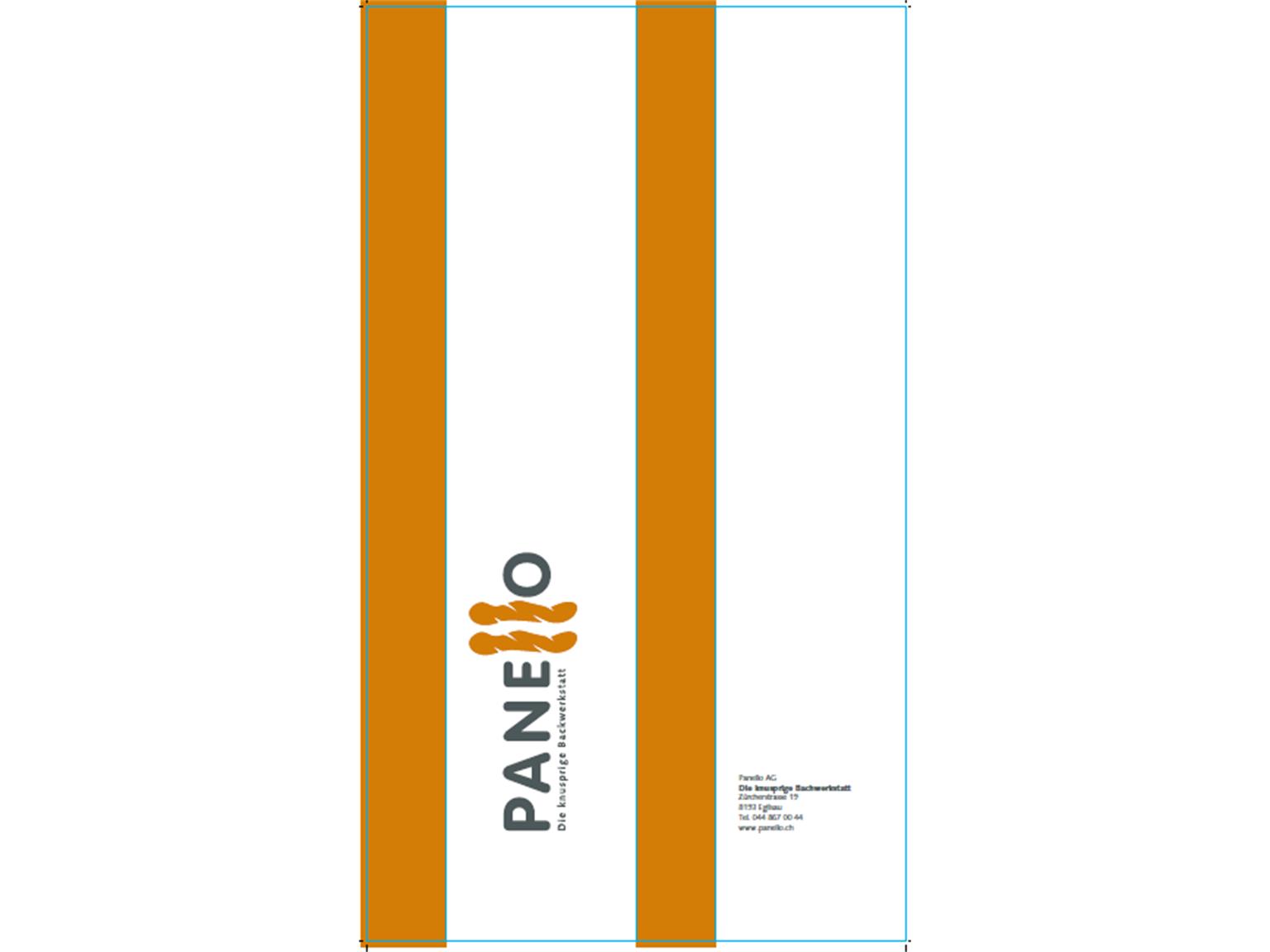 SEITENFALTENBEUTEL  "Idee-Panello", 12 x 5 x 59 cm, 2-farbig