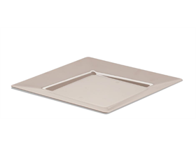 TELLER QUADRATISCH  230 x 230 x 18 mm, sand, Kunststoff - Scheitlin Papier TELLER QUADRATISCH  230 x 230 x 18 mm, sand, Kunststoff