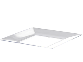 TELLER QUADRATISCH  230 x 230 x 18 mm, transp., Kunststoff - Scheitlin Papier TELLER QUADRATISCH  230 x 230 x 18 mm, transp., Kunststoff