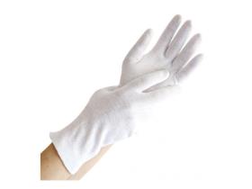 HANDSCHUHE BAUMWOLLE  Grösse M, weiss, BLANC LIGHT