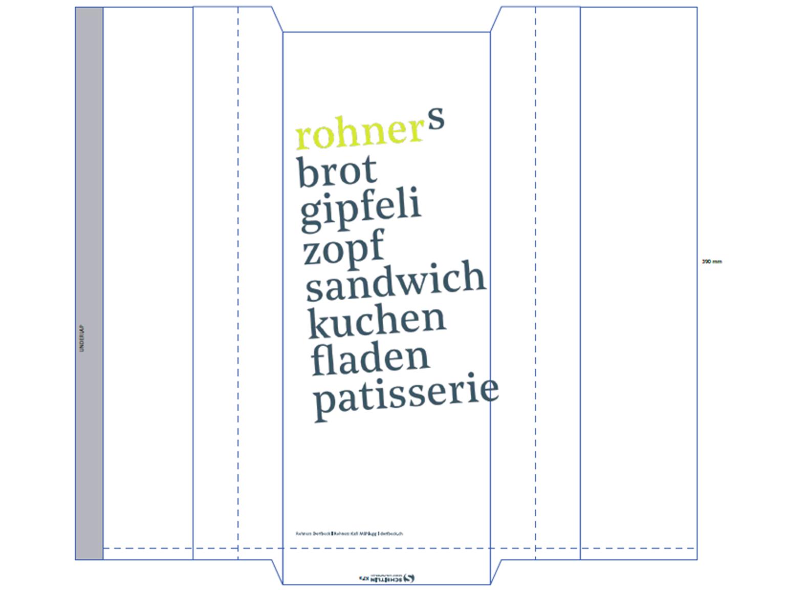 SEITENFALTENBEUTEL  "Rohner", KF3, braun 40 gm2, 2-farbig
