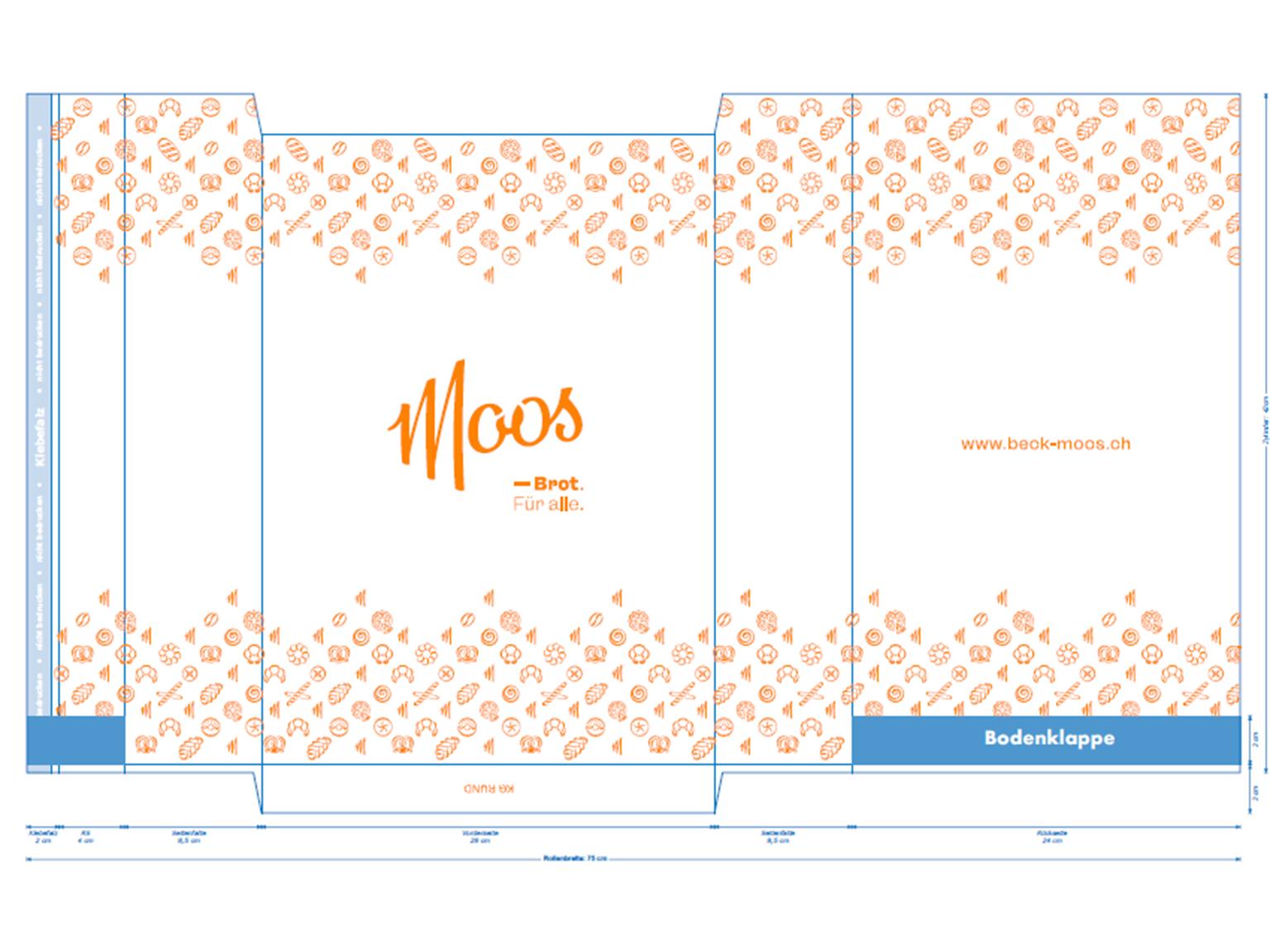 SEITENFALTENBEUTEL  "Moos", K1, 35 gm2, 1-farbig