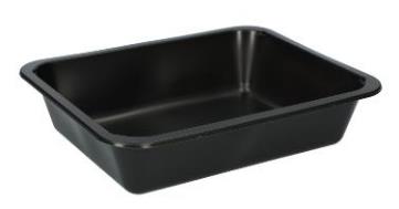 MENUSCHALE 1-TEILIG  PP, schwarz, 227 x 178 x 49 mm