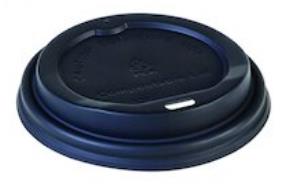 DECKEL ZU KAFFEEBECHER  schwarz, Ø 90 mm, aus CPLA