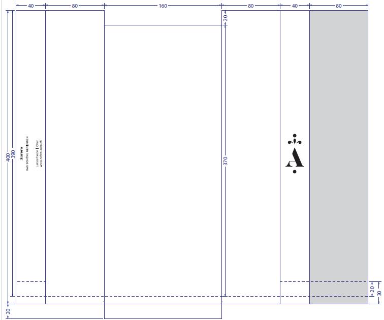 SICHTSTREIFENBEUTEL  "Aurora", 16 x 8 x 36 cm, 1-farbig